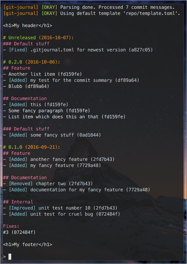 git-journal